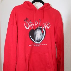 Karol G Strip Love Merchandise Red Hoodie